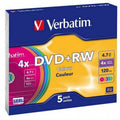 DVD-RW Verbatim Bunt 5 Stück 4x 4,7 GB