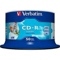 CD-R Verbatim AZO Wide Inkjet Printable 50 Stück 700 MB 52x