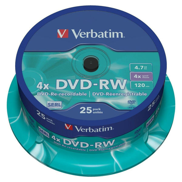 DVD-RW Verbatim    25 Stück Bunt 4x 4,7 GB