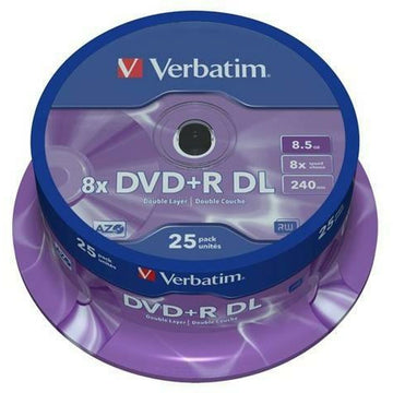 DVD-R Verbatim    25 Unità 8,5 GB 8x