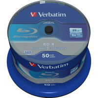 Blu-Ray BD-R Verbatim Datalife 50 Stück 25 GB 6x