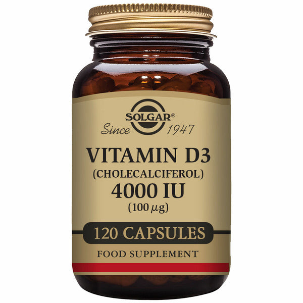 Vitamin D3 (Cholecalciferol) Solgar 4000 iu