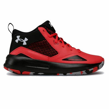 Scarpe da Basket per Adulti Under Armour Lockdown 5 Nero Rosso