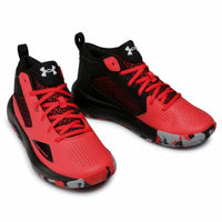 Basketballschuhe für Erwachsene Under Armour Lockdown 5 Schwarz Rot