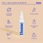 Pulitore per Giocattolo Erotico Hand & Vibe Dame Products 60 ml