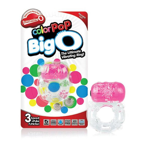 Color Pop Big O Penisring in Pink The Screaming O SCCPBO