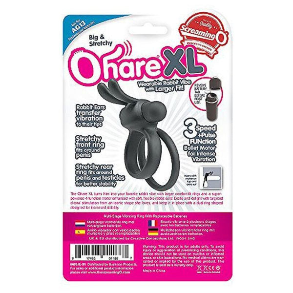 The Ohare XL Penisring Schwarz Supertooth SCHARXLBL Schwarz