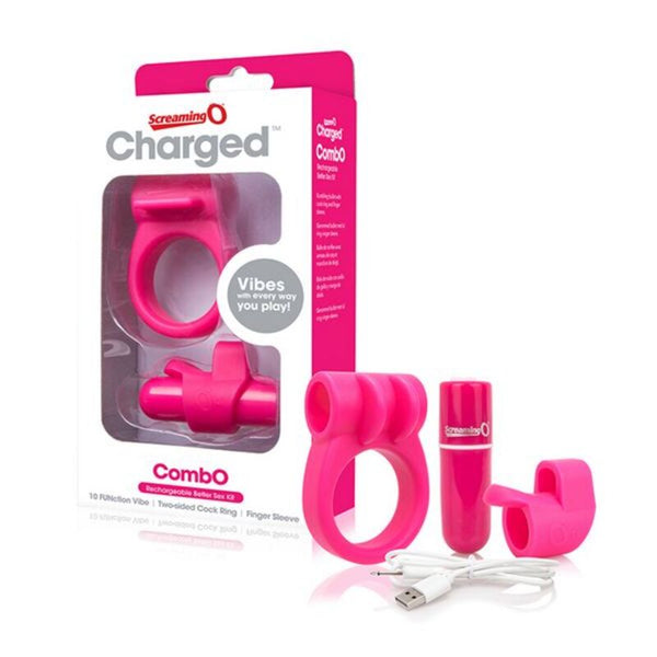 Charged CombO Kit #1 Penisring Pink The Screaming O 12679