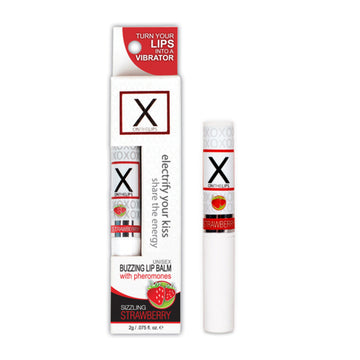 X On The Lips Pheromon-Lippenbalsam Erdbeergeschmack Sensuva E24293