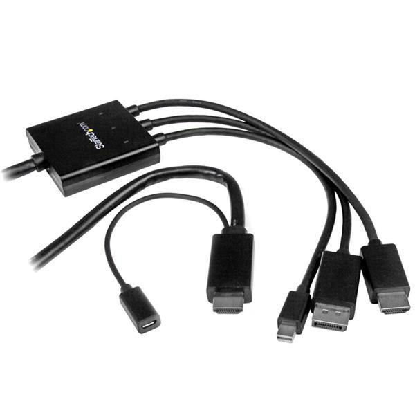 Adattatore Mini DisplayPort con HDMI Startech DPMDPHD2HD (2 m) Nero