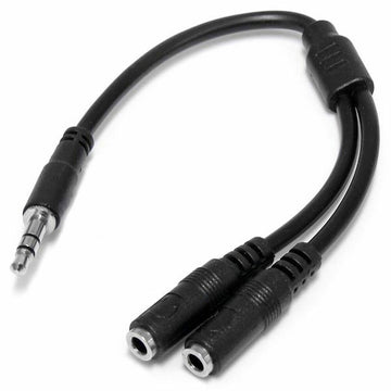 Audioadapter Jack Startech MUY1MFFS             Schwarz 0,2 m