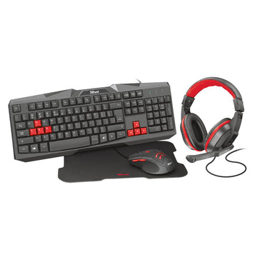 Game pack Trust 22312 Qwerty in Spagnolo Nero