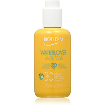 Protezione Solare Waterlover Sun Milk Biotherm SPF 30 (200 ml)