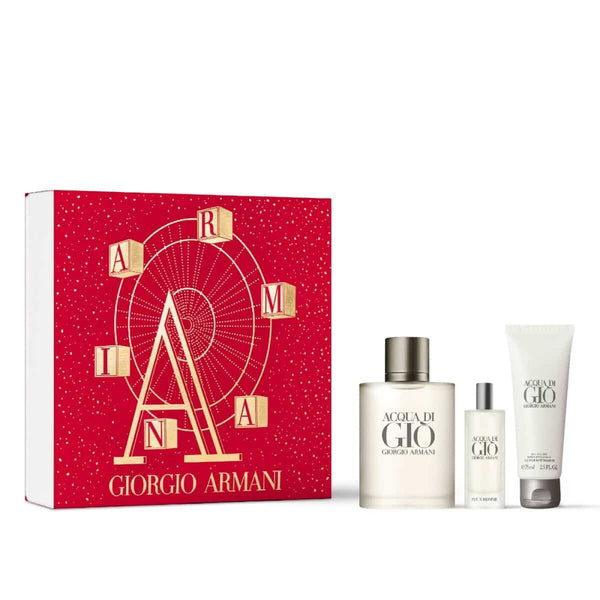 Set mit Herrenparfüm Giorgio Armani 3 Stücke Acqua Di Gio Homme