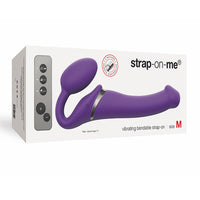 Ultra Geschirr 2 & Plug Vibrating Strap-on-me Purple