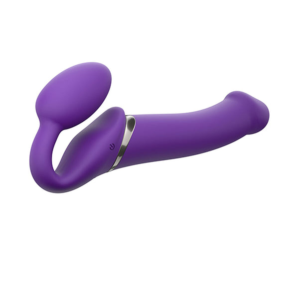 Ultra Geschirr 2 & Plug Vibrating Strap-on-me Purple