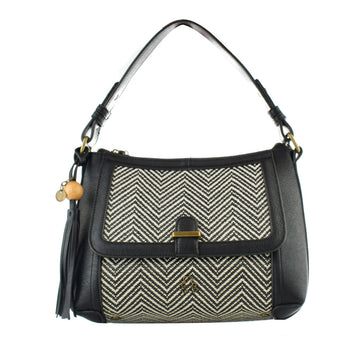 Borsa Donna Lulu Castagnette LULU-S21-067 Nero (25 x 21 x 12 cm)