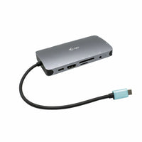 Dockstation i-Tec USB-C Nano Dock HDMI/VGA with LAN + Power Delivery 100 W Silberfarben (Restauriert A+)