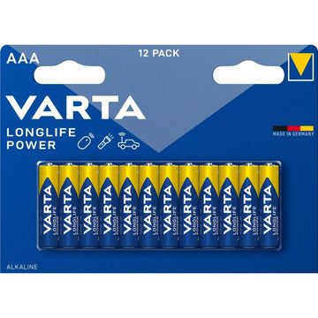 Batterie Alcaline Varta Longlife Power AAA LR03 1,5 V (12 Unità)