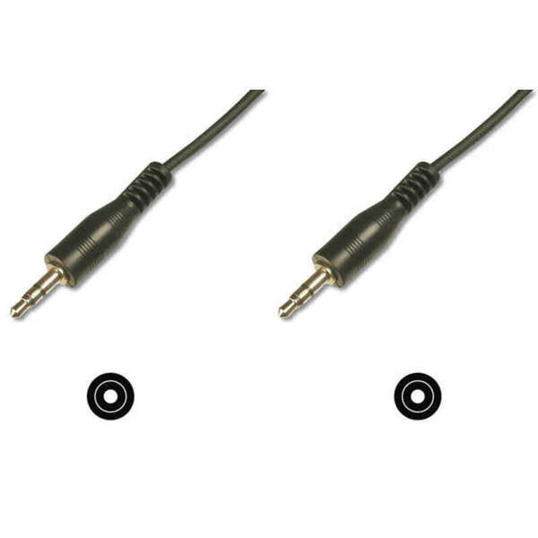 Audiokabel (3,5 mm) Digitus 3.5mm M/M, 2.5 m Schwarz