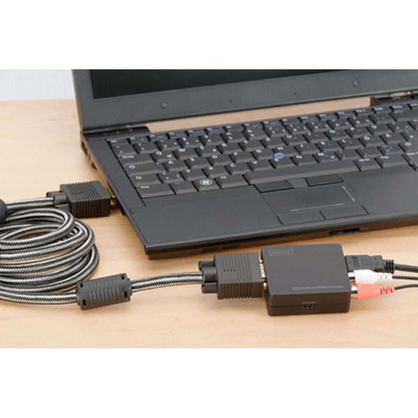 Adattatore VGA con HDMI con Audio Digitus DS-40130-1 Nero