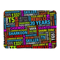 Tappetino Antiscivolo Sharkoon 20 Years Mouse Mat Multicolore