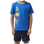 Completo Sportivo per Bambini Reebok BK4380 Azzurro