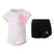 Completo Sportivo per Bambini Reebok G ES SS MONGLW BABY Rosa Bianco