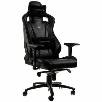 Sedia Gaming Noblechairs Epic Nero/Verde Pelle di poliuretano.