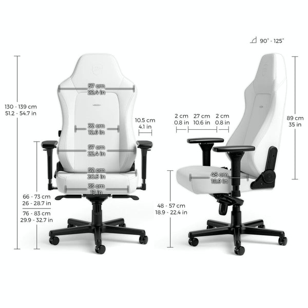 Sedia Gaming Noblechairs Bianco