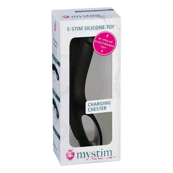 Charging Chester E-Dildo Mystim Schwarz (19 cm)