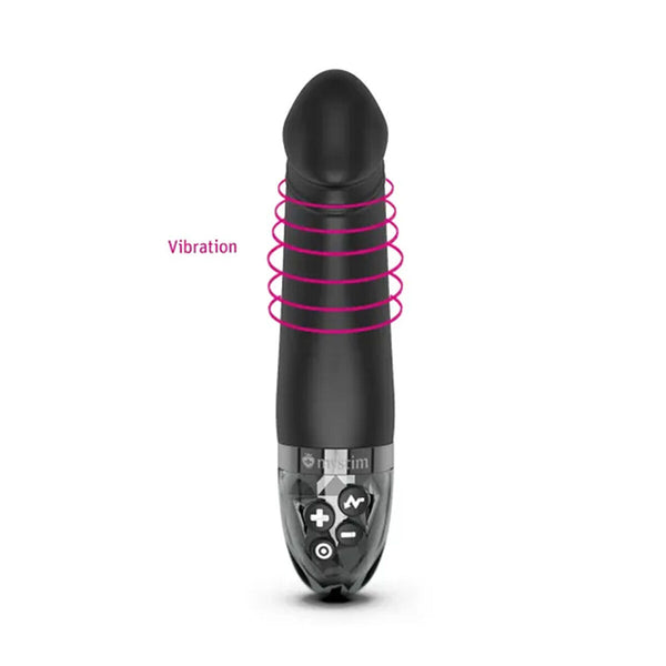 Diamond Silk Vibrator Schwarz Mystim Real Deal Neal eStim