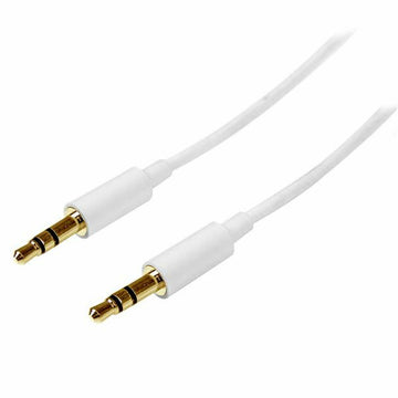 Audiokabel (3,5 mm) Startech MU1MMMSWH            Weiß 1 m