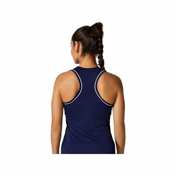 Tanktop Frau Asics Court Piping Dunkelblau