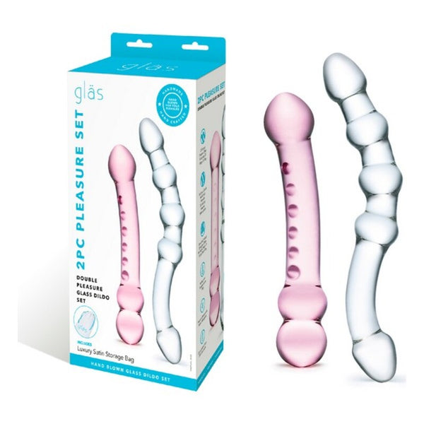 Glass Dildo Large Pleasure Kit Glas (2 pcs)