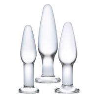 Anal Training Large Pleasure Kit Glas (3 pcs)