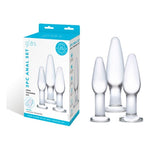 Anal Training Large Pleasure Kit Glas (3 pcs)