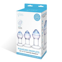 Anal Training Large Pleasure Kit Glas  Pleasure Droplets 3 Stücke