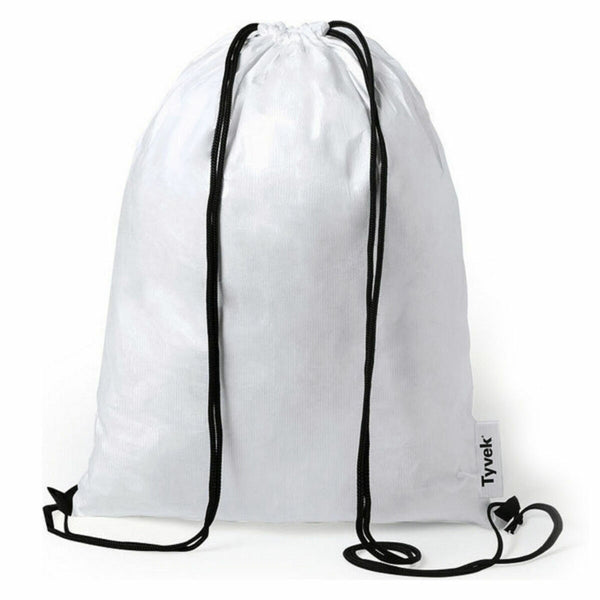 Borsa a Zaino Pieghevole con Corde 146429 Bianco (20 Unità)