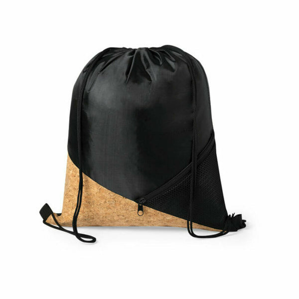 Rucksacktasche mit Bändern 146319 Schwarz (10 Stück)