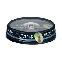 Druckfähige DVD-RW TDK Cakebox 4x 4.7 GB (10 uds) (Refurbished A+)