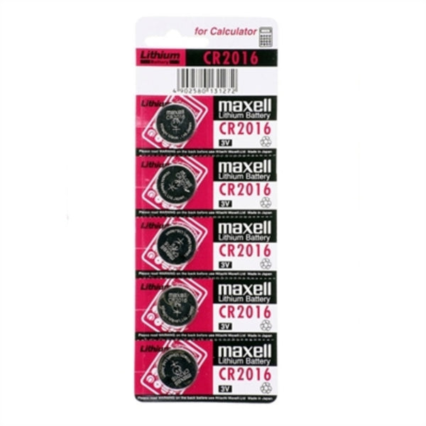 Batterie a Bottone a Litio Maxell CR2016 3V (5 pcs)