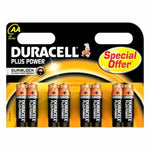 Batterie Alcaline DURACELL Plus Power DURLR6P8B LR6 AA 1.5V (8 pcs) (AA) (LR6)