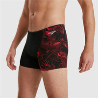 Herren Badehose Speedo Allover V-Cut Aquashort AM Rot