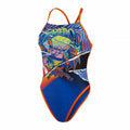 Costume da Bagno Donna Speedo Placement Ribbonback Azzurro