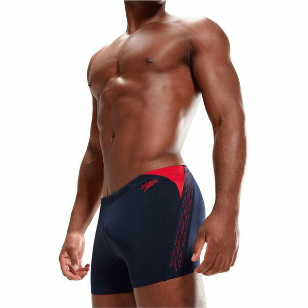 Herren Badehose Speedo Hyper Boom Splice Aquashort Boxer Schwarz