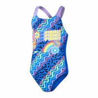 Costume da Bagno Donna Speedo Digital Placement Splashback Nuoto Multicolore