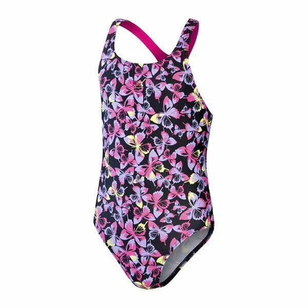 Costume da Bagno Bambina Speedo Allover Medalist Nuoto Nero