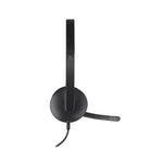 Kopfhörer mit Mikrofon Logitech 981-000475 USB 1,8 m Schwarz (1 Stück)