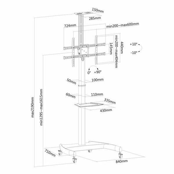 TV Halterung Neomounts PLASMA-M1900E 37"-70" 50 kg